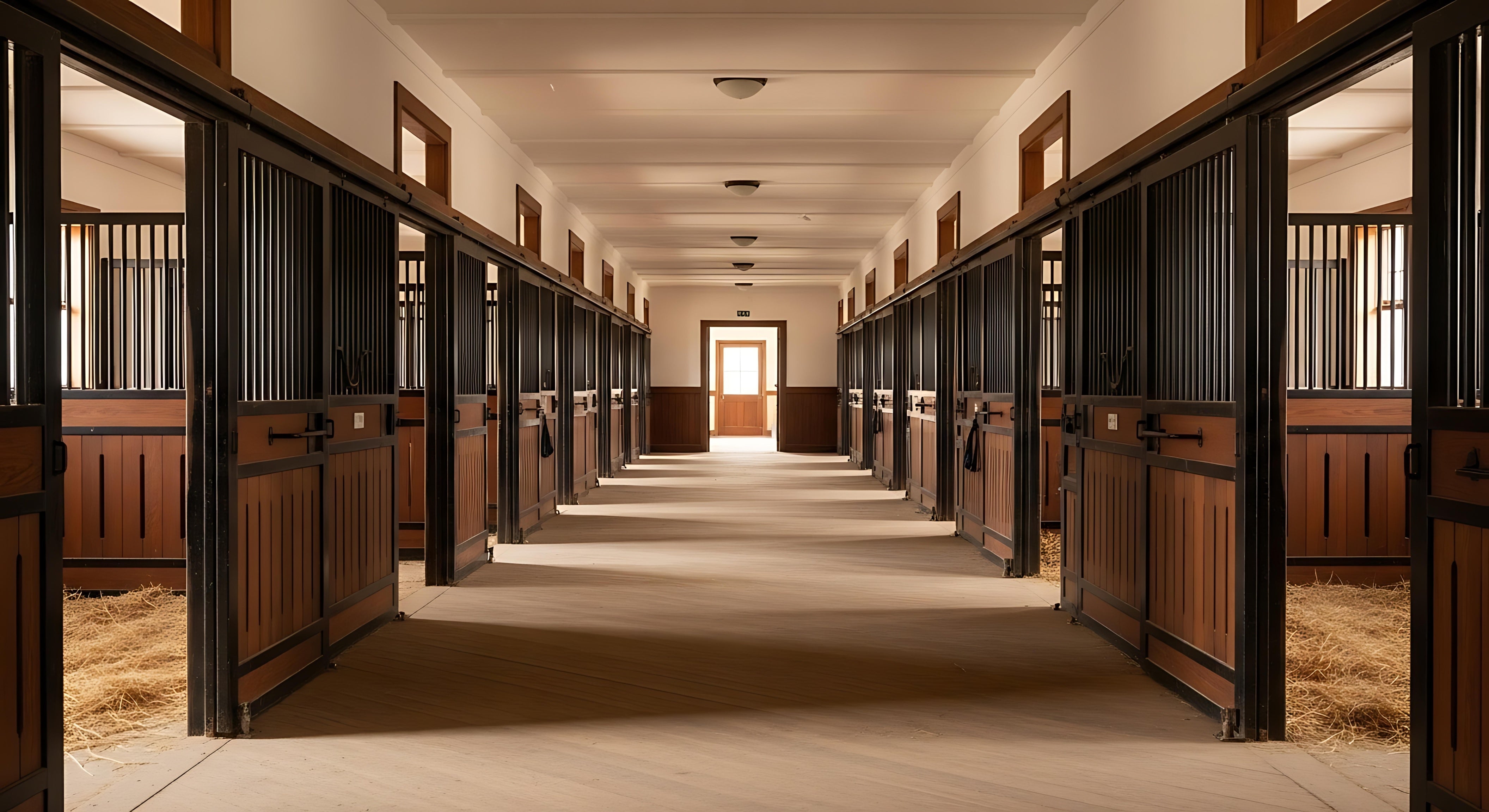 Refined Barn Interiors with Custom Stall Systems