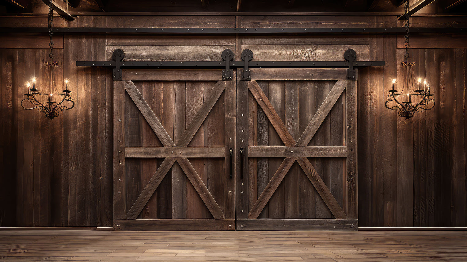 Heavy-Duty Sliding Barn Door System