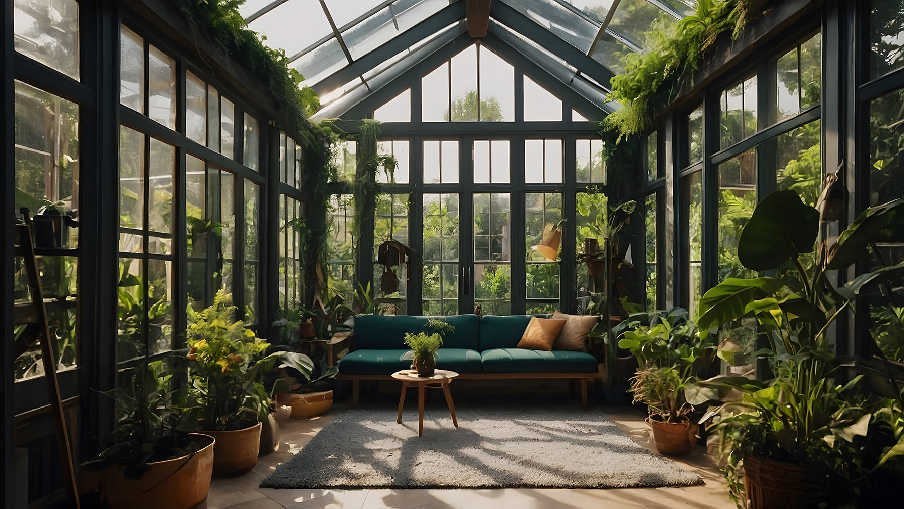 Architectural Greenhouse Living Space